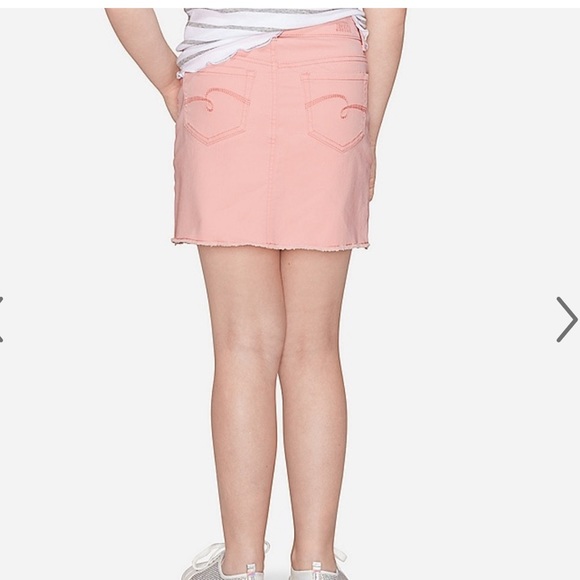 Justice Pink Destructed High Waist Skirt - Picture 3 of 4